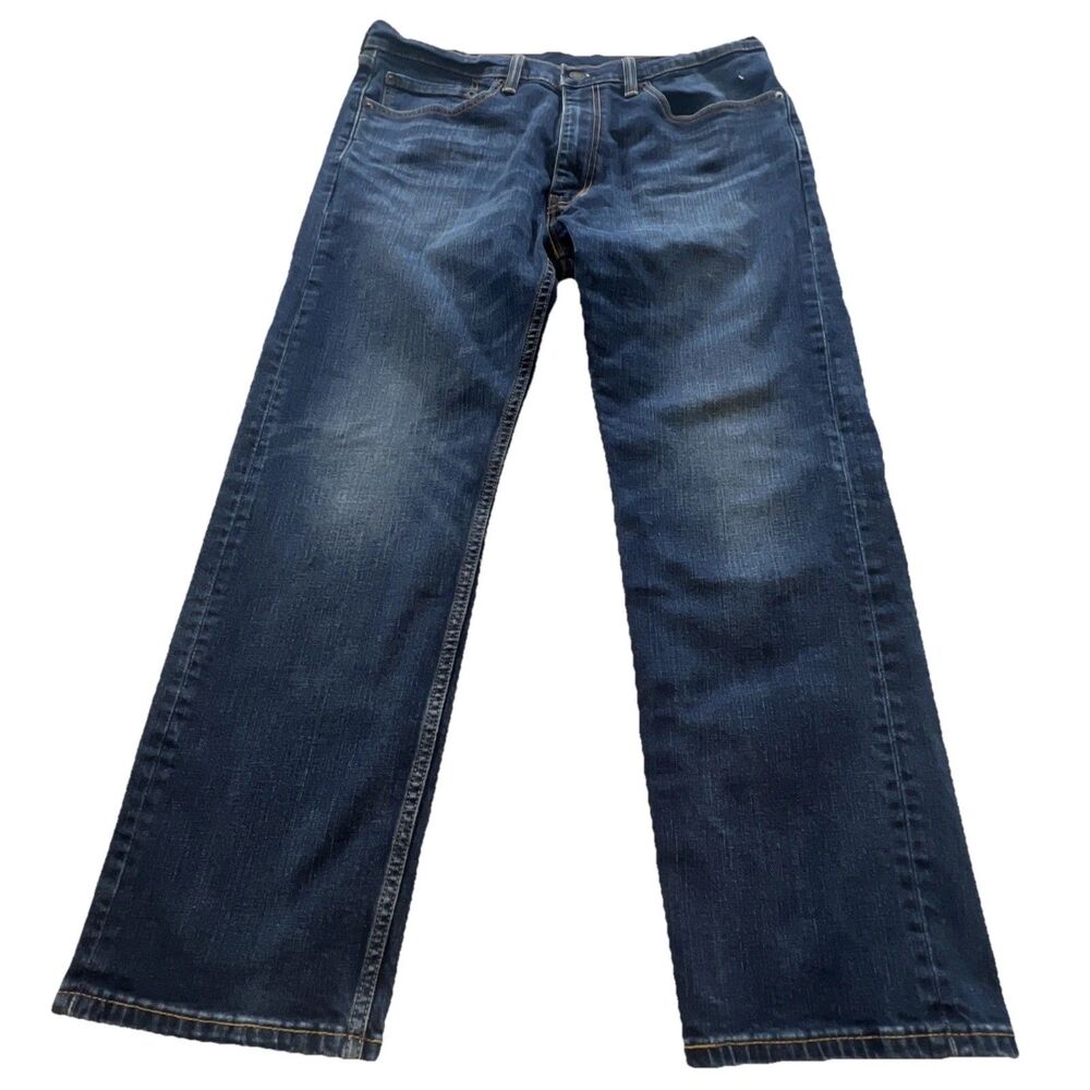 Levi's 505 Jeans 36x29 (28) Straight Blue Med Wash Denim